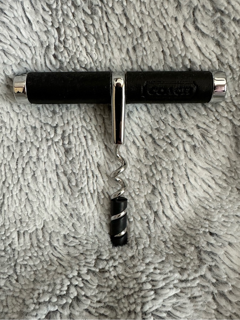 Coach Lexington Leather Corkscrew Wine Bottle Opener
